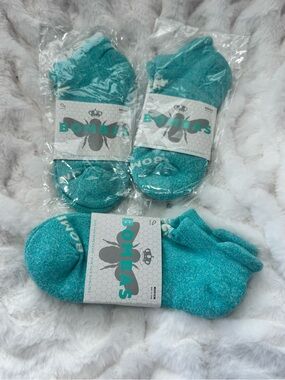 Bombas Medium Tiffany Blue Low Cut Ankle Unisex Socks lot of 3